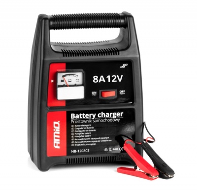 Automašīnas  akumulatora  lādētājs  8A, 12V , SBC-8A  Amio 02086