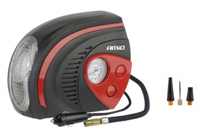 Automašīnas  gaisa  kompresors  12V , LED , ACOMP-08  Amio 02182