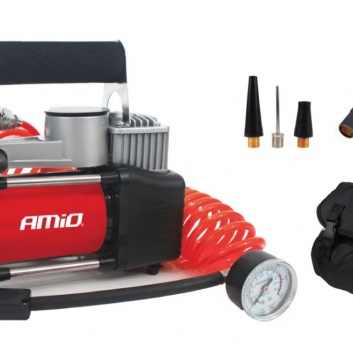 Automašīnas  gaisa  kompresors  2 cilindru  12V , HQ , Acomp-04  Amio  01136