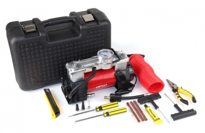 Automašīnas  gaisa  kompresors , 2 cilindru  12V , HQ , ACOMP-18  AMiO-02640