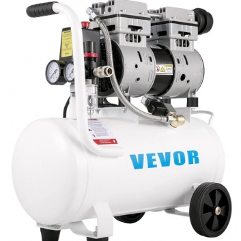 VEVOR  20,8 l , pārnēsājams  gaisa  kompresors 1 ZS, bez  eļļas  gaisa  kompresors  ar  tērauda  tvertni  750 W ,  115 PSI