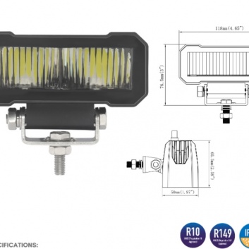 Mazs  bet  jaudīgs  LED  tālo  gaismu  papildlukturis   L3420