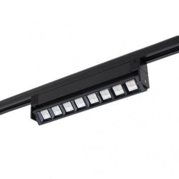 LED  sliedes  lampa  1 fāzes  Linda , 30cm , 12W , 4000K , melna