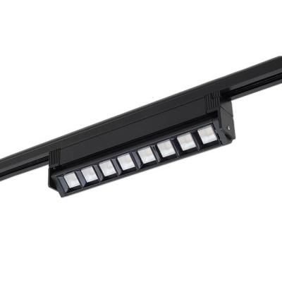 LED  sliedes  lampa  1 fāzes  Linda , 30cm , 12W , 4000K , melna