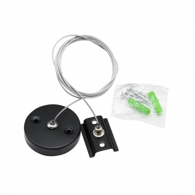 Augstas  kvalitātes  montāžas  kabelis, 1 fāzes  sliedei , melns