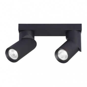 Rita 2xGU10  LED  sienas  lampa , grozāma , melna