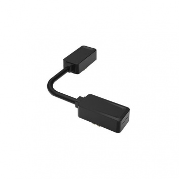 Luxo  48 V  strāvas  savienotājs , melns  kabelis