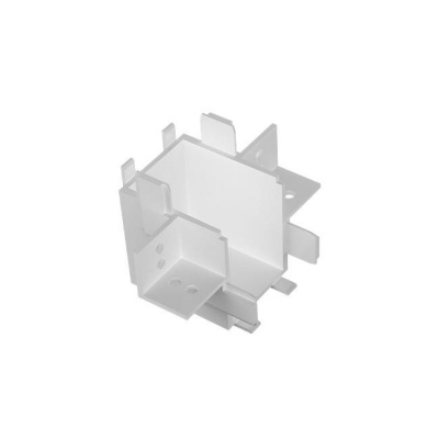 Luxo  48V  iebūvējamais  sliedes  savienotājs , leņķa  tipa , balts