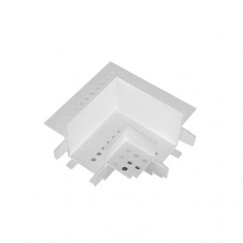 Luxo 48V  iebūvējamais  sliedes  savienotājs  L tips , balts