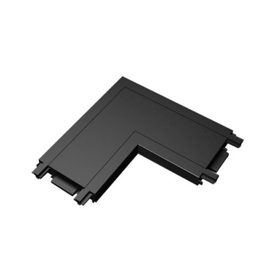 Luxo  48V  virsmas  montāžas  sliedes  savienotājs , L tips , melns