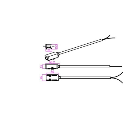 Luxo  48 V  barošanas  bloka  savienojums , balts