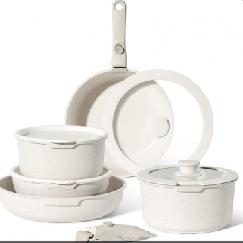 Just  Perfecto  JL999: 11 daļu  granīta  virtuves  piederumu  komplekts - bēšs