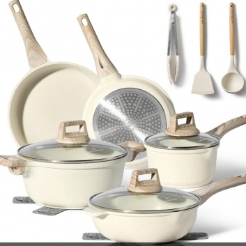 Just  Perfecto  JL-31: 13 daļu  granīta  virtuves  piederumu  komplekts - bēšs