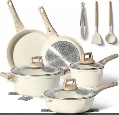 Just  Perfecto  JL-31: 13 daļu  granīta  virtuves  piederumu  komplekts - bēšs