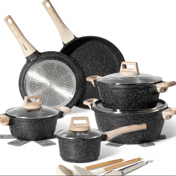 Just  Perfecto  JL-27: 15 daļu  virtuves  piederumu  komplekts - melns