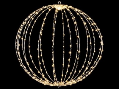 Piekarināma  gaismas  bumba  ar  metāla  serdi, 360 LED  gaismas  50cm  diametrs + 5m vads + taimeris