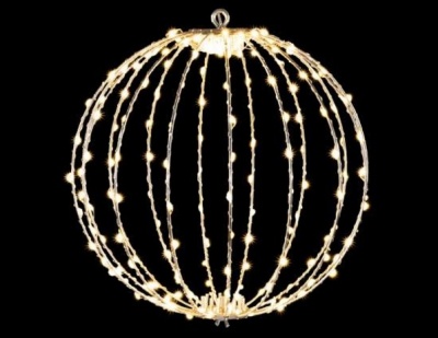 Piekarināma  gaismas  bumba  ar  metāla  serdi, 192 LED  gaismas  30cm  diametrs + 5m vads + taimeris