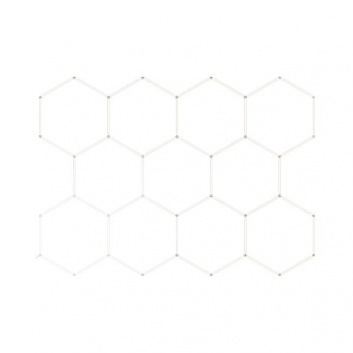 Hexagon  LED  lampa  11S  368W  336x238cm  komplekts , 6500K
