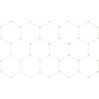 Hexagon  LED  lampa  14L  570W  523x301cm  komplekts , 6500K , 74 100 lm