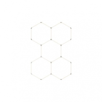 Hexagon  LED  lampa  5L  240W  206x301cm  komplekts , 6500K