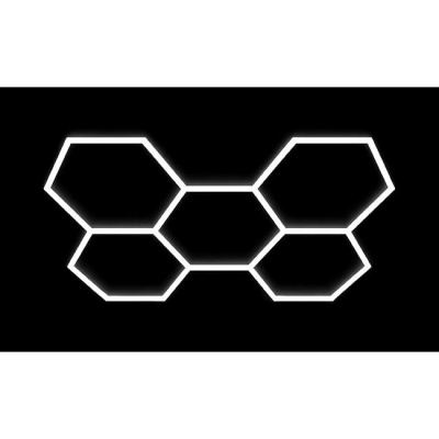 Hexagon  LED  lampa  5L  240W  206x301cm  komplekts , 6500K , 31 200 lm