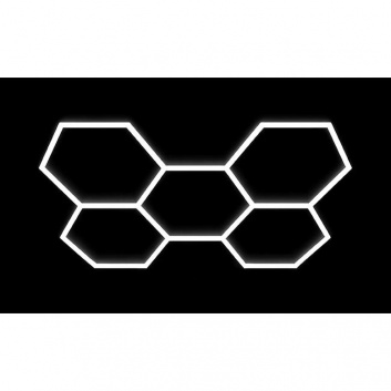 Hexagon  LED  lampa  5L  240W  206x301cm  komplekts , 6500K , 31 200 lm