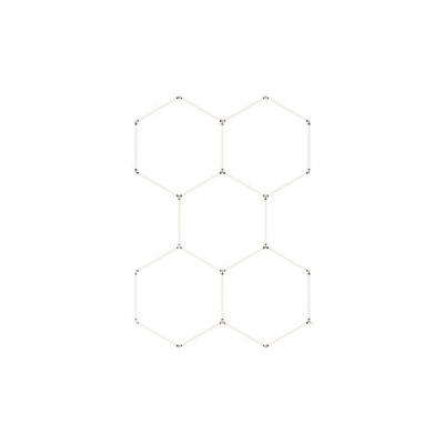 Hexagon  LED  lampa  5L  240W  206x301cm  komplekts , 6500K , 31 200 lm