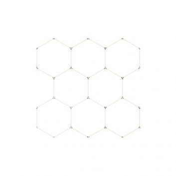 Hexagon  LED  lampu  8L  350W  315x301cm  komplekts , 6500K