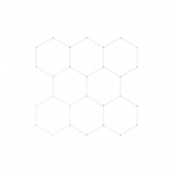 Hexagon  8S  LED  lampu  280W  252x238cm  komplekts , 6500K