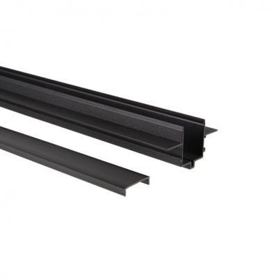 Luxo  48V  sliede, iebūvējama  profila, 1m, melna