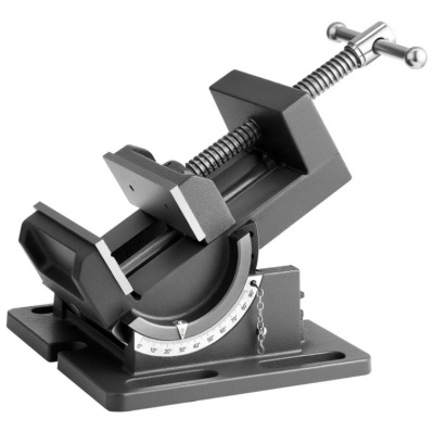 VEVOR  nolokāmas  skrūvspīles, 4,25 collu  žokļa  platums, pārnēsājamas  urbšanas  iekārtas  galda  skrūvspīles , regulējams  slīpums 0–90°