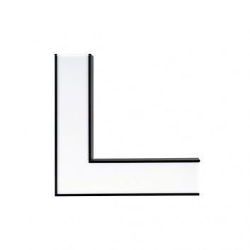 LED  lineārā  lampa  birojam , L veida  savienotājs , 13W , 4500K