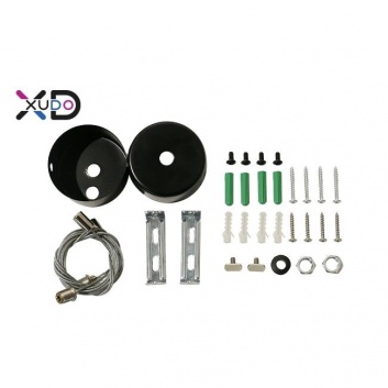 Biroja  LED  lineāro  lampu   stiprinājuma  komplerkts  ar  trossēm