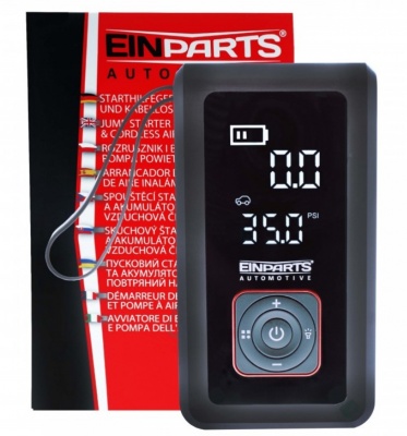 EPAP11  kompresors  ar  startēšanas  palīgierīci  un  lādētāju  3-in-1