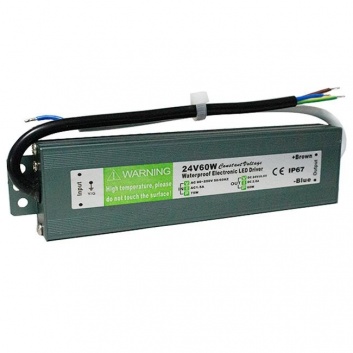 LED  barošanas  bloks  IP67 , 24V , 60W , 2.5A