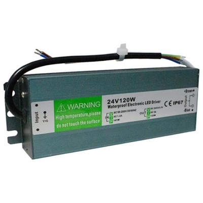 LED  barošanas  bloks  IP67 , 24V , 120W , 5A