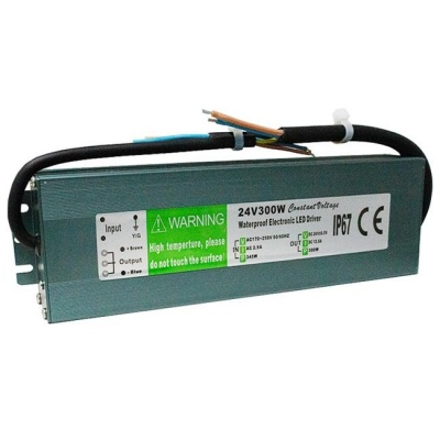 LED  barošanas  bloks  IP67 , 24V , 300W , 12.5A
