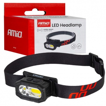 LED  galvas  lukturis  XPG+COB , 1000mAh