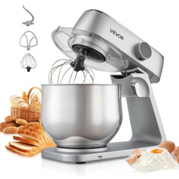 VEVOR  stacionārais  mikseris, 7,4 l  elektriskais  virtuves  mikseris , 1800 W  mīklas  maisītājs , 10 ātrumi , noliecama  galviņa