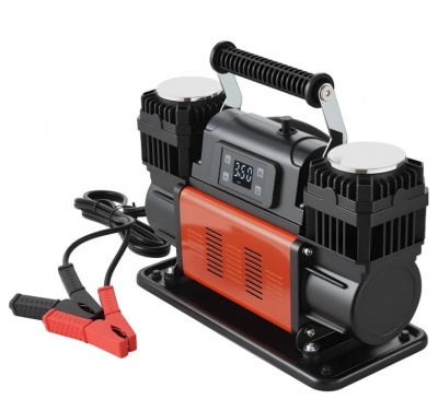 VEVOR  divu  cilindru  jaudīgs  gaisa  kompresors, 300 l/min ar  automātisko  apstāšanos, 12 V , 150 PSI