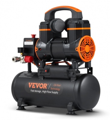 VEVOR  gaisa  kompresors  7,9 l , 900 W , 2,2 CFM , 90 PSI , 70 dB  Īpaši  kluss, bez  eļļas