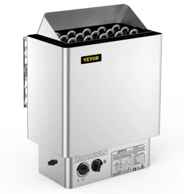 VEVOR  9KW  pirts  sildītājs, 380V-415V  ar  iebūvētu  vadības  bloku