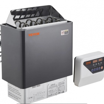 VEVOR  pirts  sildītājs , 6 kW  elektriskā  pirts  krāsns, 400 V  3N  ar 3 stundu  taimeri