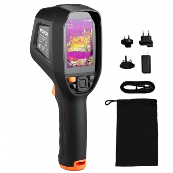 VEVOR  Pro  termoattēla  kamera, uzlabota  512 x 384  TISR  super  izšķirtspēja , 3,45 collu  LCD