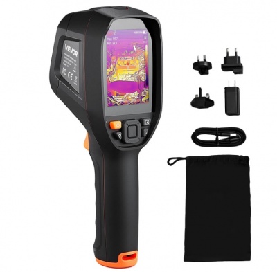 VEVOR  Pro  termoattēla  kamera, uzlabota  512 x 384  TISR  super  izšķirtspēja , 3,45 collu  LCD