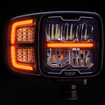 LED  priekšējais  lukturis  SNOW PLOW LAMP -PAREM , Labais