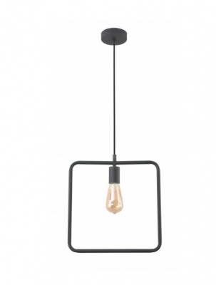 LIJA  griestu  gaismeklis,  kvadrāts , AC220-240 V , 50/60 Hz , 1*E27,  29 cm x 10 cm , melns