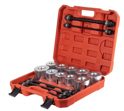 Bukses  un  gultņa  noņemšanas  instrumentu  komplekts , 27 elementi