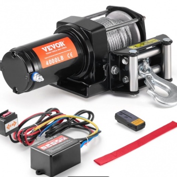 VEVOR  elektriskā  vinča ATV , UTV 1814,4 kg  tērauda  trose , IP55 , ūdensizturīga  tālvadības  pults