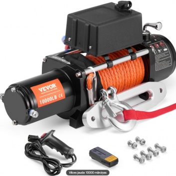 VEVOR  elektriskā  vinčas  4535 kg , sintētisko  virvi, ūdensizturīgs , tālvadības  pults